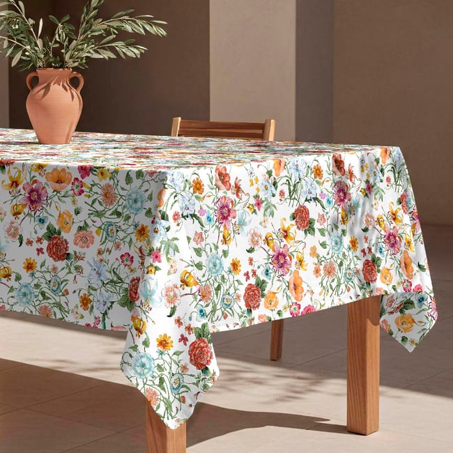 Nappe anti-taches Nela - 100% coton - multicolore <span itemprop=