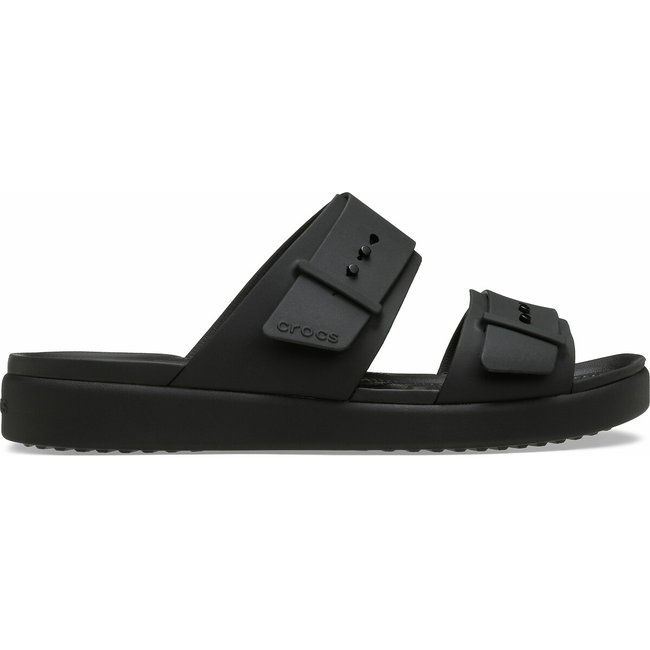 Brooklyn Buckle Sandals, black, CROCS