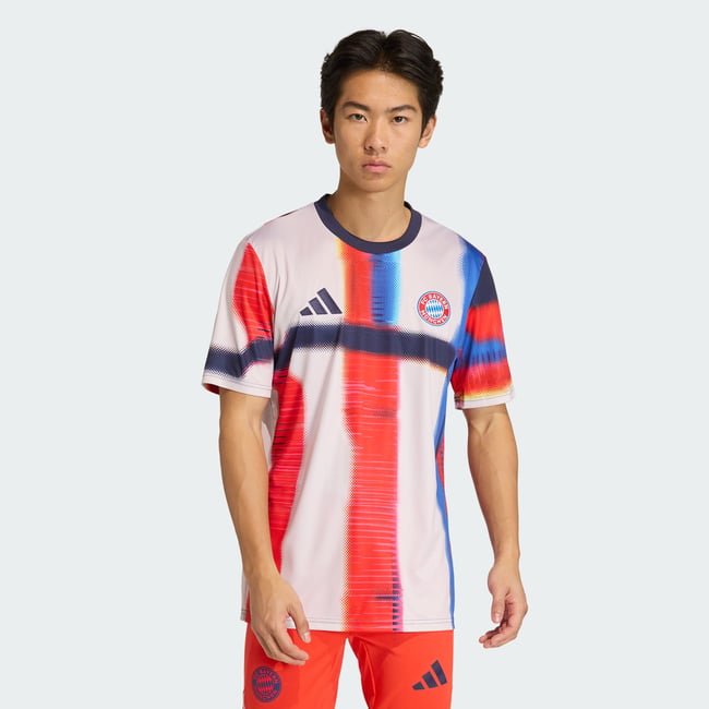 Maillot D’échauffement Fc Bayern Ss26 noble ink / hi-res blue / chalk pearl <span itemprop=