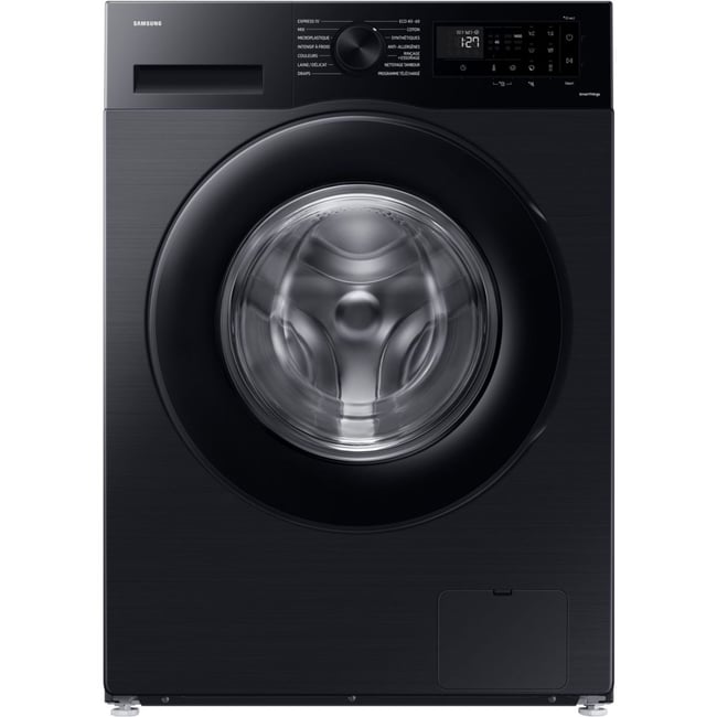 Lave linge hublot WW90CGC04DAB - 9 kg - 1400 tr/min - Classe A - Moteur induction - Connecté WiFi - Noir noir <span itemprop=