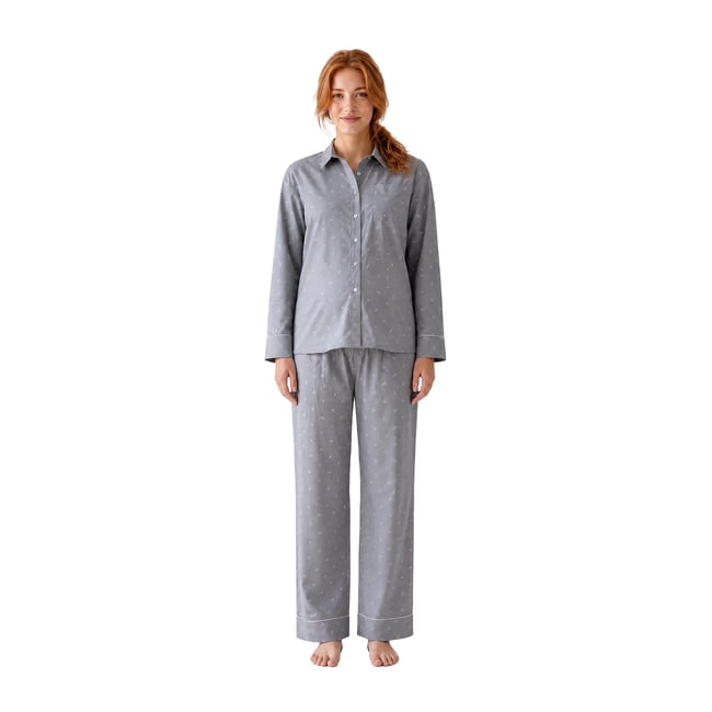 Pyjama grossesse et allaitement vert sauge <span itemprop=