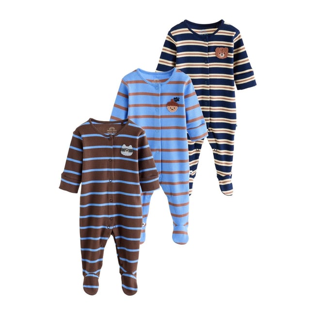 Pantalon habillé motionflex rayures bleues/marron <span itemprop=