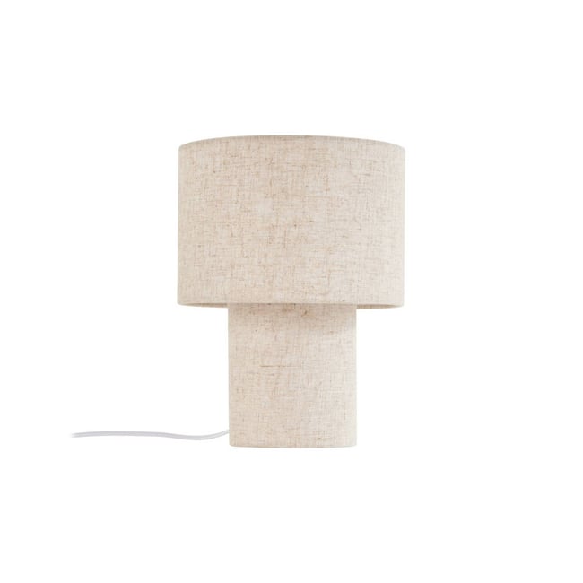 Lampe à poser en textile scandinave, Elfie Couleur beige <span itemprop=