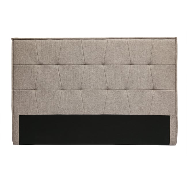 Tête de lit en tissu taupe L170 cm SUKA Couleur taupe <span itemprop=