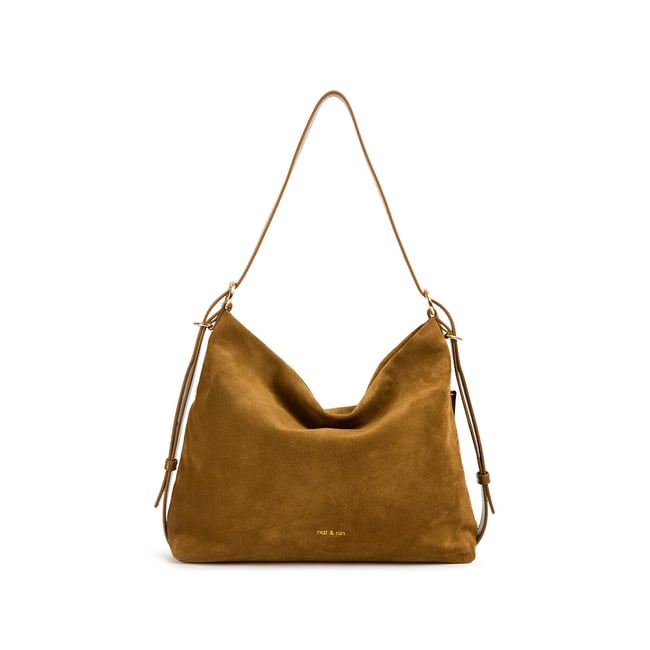 Borsa da portare a spalla in pelle, MOREEN - NAT & NIN