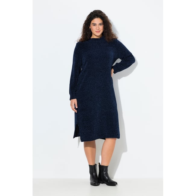 Robe midi en fil chenille à large - ULLA POPKEN