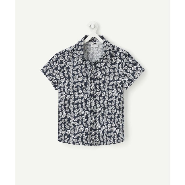 Chemise manches courtes imprimé <span itemprop=