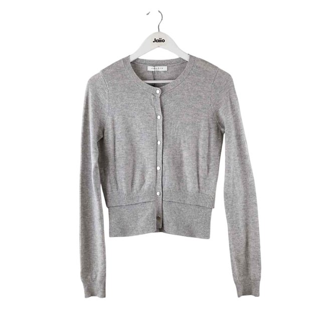 Cardigan en laine - Très Bon État gris <span itemprop=