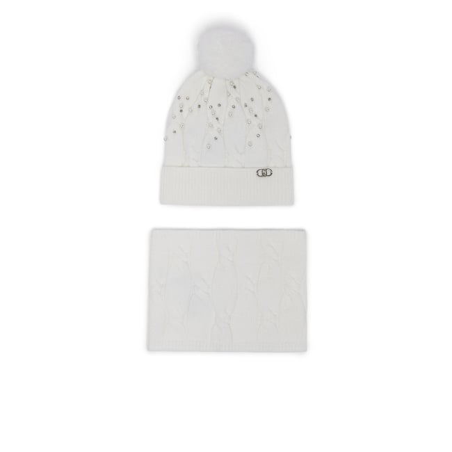 Set bonnet et col blanc <span itemprop=