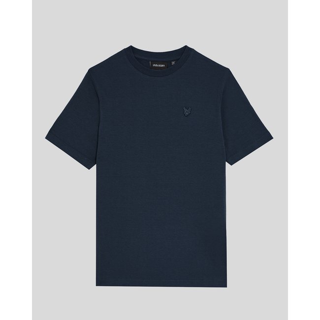 T-shirt en lin bleu foncé marine <span itemprop=