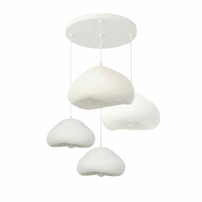 Suspension ronde 4 lampes hauteur réglable NOXIS - PIER IMPORT