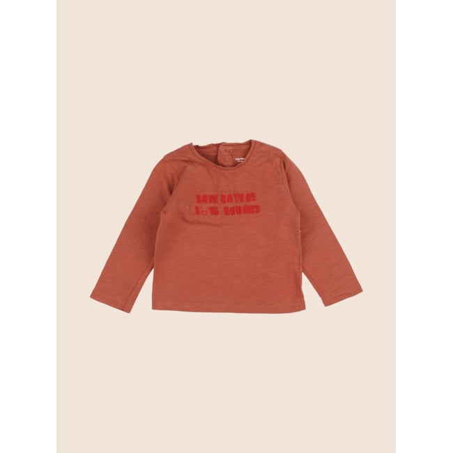 Tee-shirt - Très bon état marron <span itemprop=