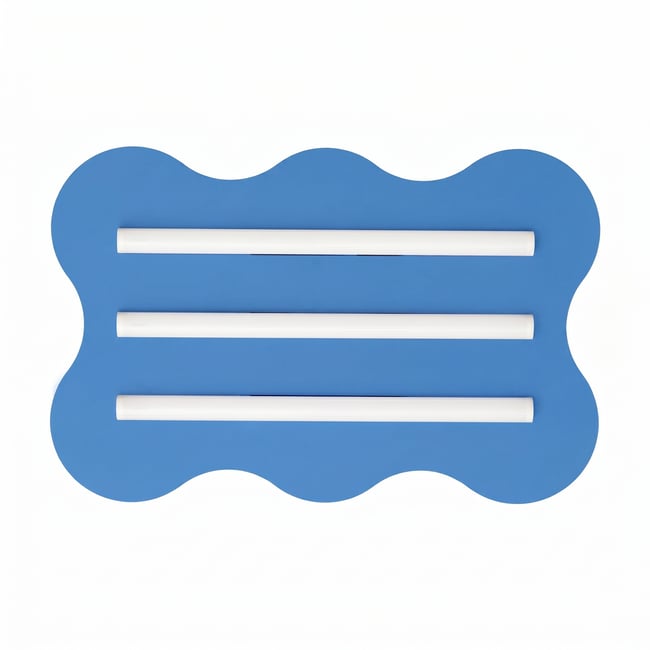 Plafonnier Acier Bleu S14d 1 Klover Couleur bleu <span itemprop=