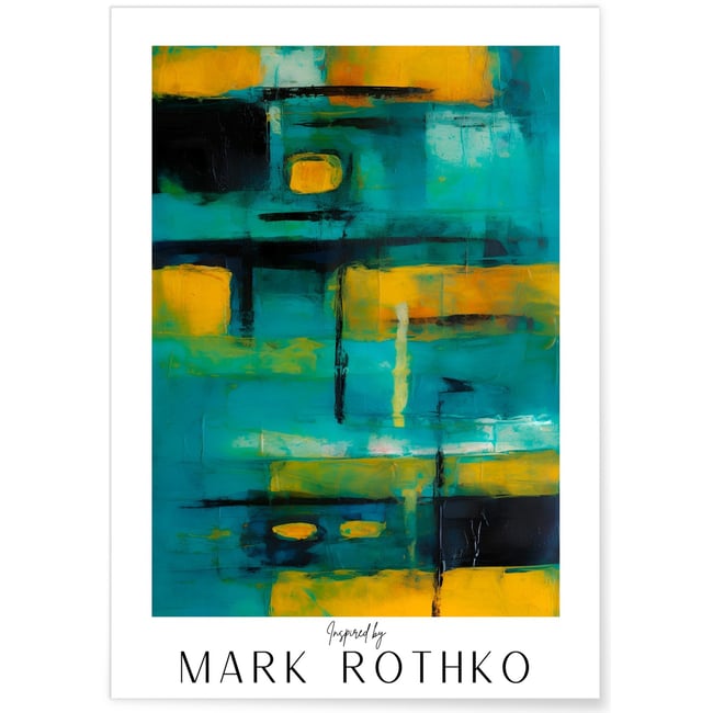 Affiche Mark Rothko n°5 Couleur blanc <span itemprop=