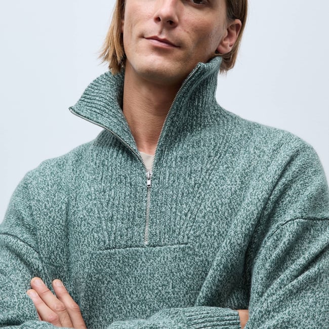 Pull col camionneur en laine - MONOPRIX