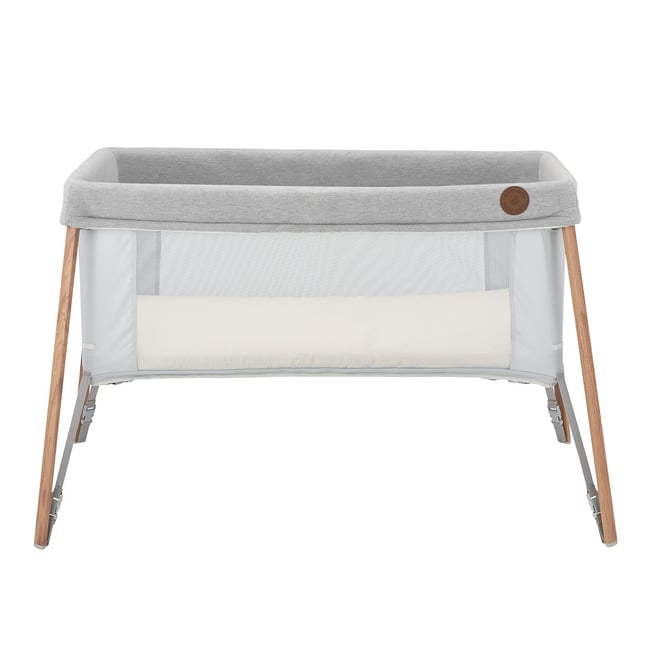Lit de voyage bébé évolutif Iris² gris essentiel <span itemprop=
