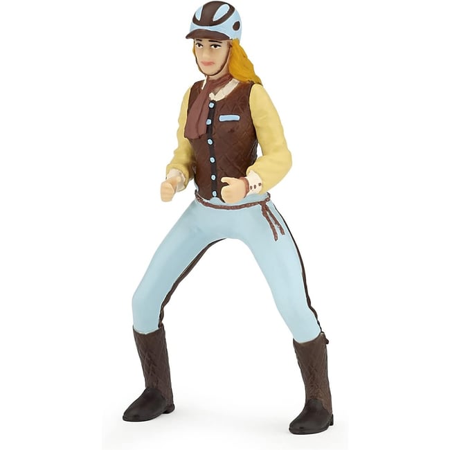 Figurine Cavalière adulte Fashion bleue bleu <span itemprop=