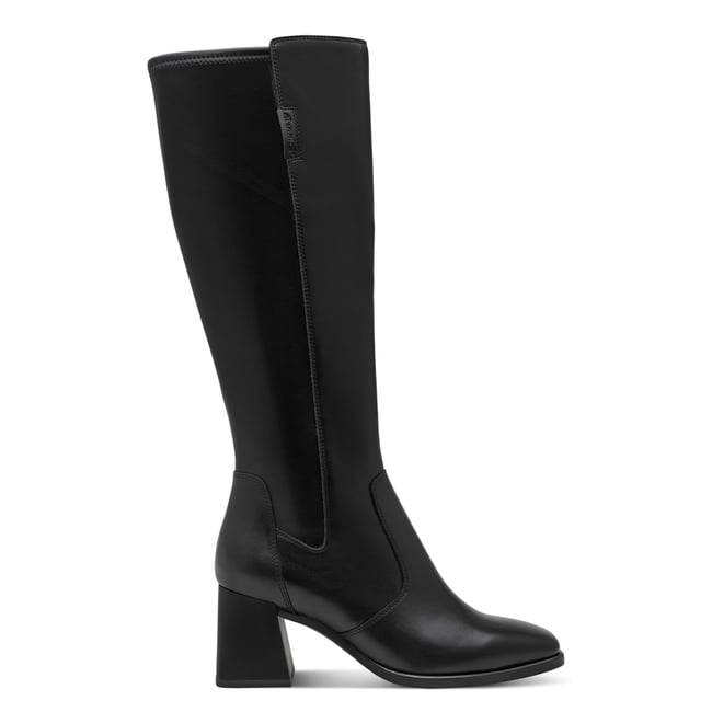 Bottes talon bloc noir <span itemprop=