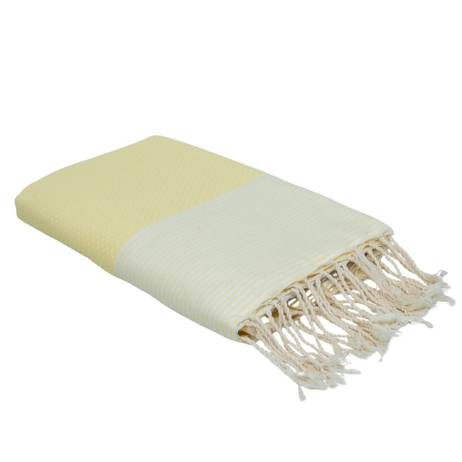 Fouta nid d'abeille coton IBIZA - FEBRONIE
