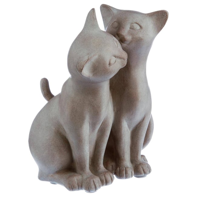 Statuette COUPLE CHATS Couleur modèle 1 <span itemprop=
