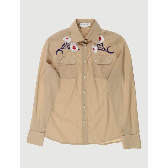 Blouse - Très bon état beige <span itemprop=