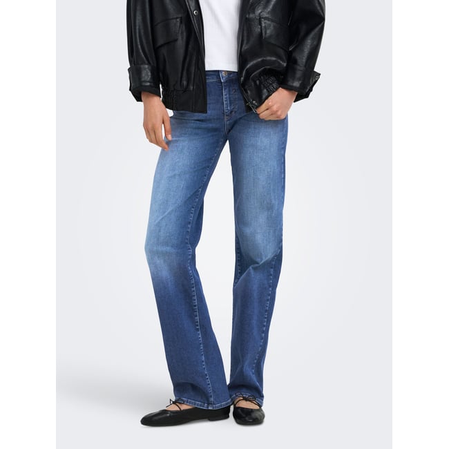 Jean Coupe Droite medium blue denim <span itemprop=