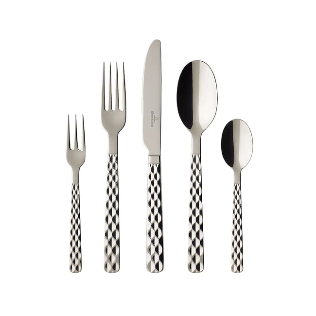 Ménagère Couverts 30 Pièces BOSTON Couleur stainless steel <span itemprop=