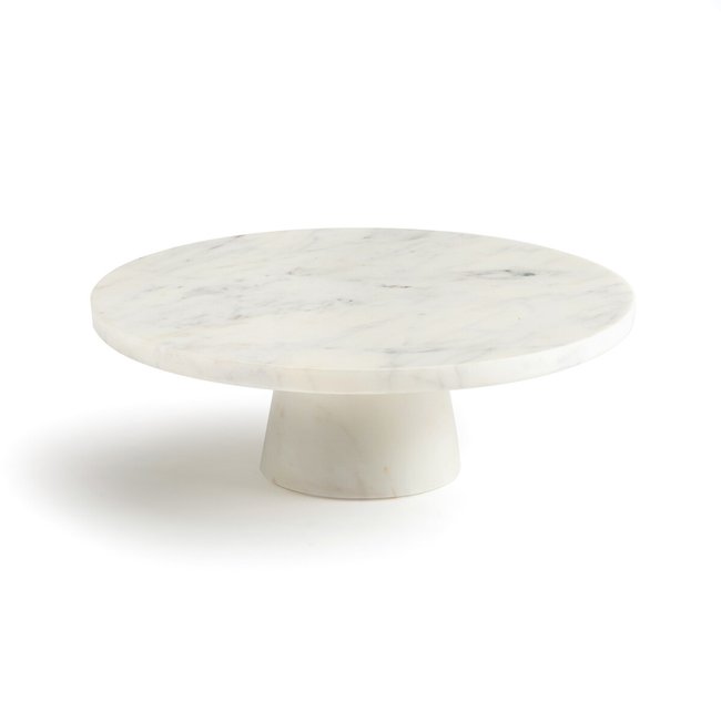 Fitia Cake Stand marble white LA REDOUTE INTERIEURS