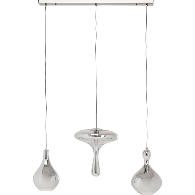 Suspension en verre, GOCCIA Couleur gris <span itemprop=
