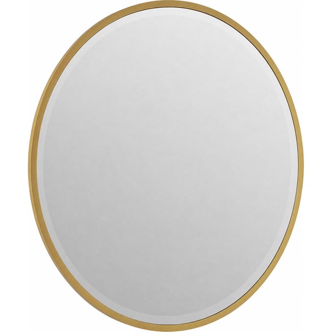 Miroir mural rond à cadre doré Couleur doré <span itemprop=