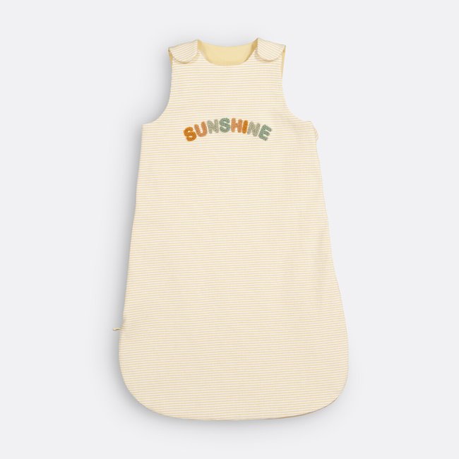 Gigoteuse été jersey coton à rayures, Sunshine jaune <span itemprop=