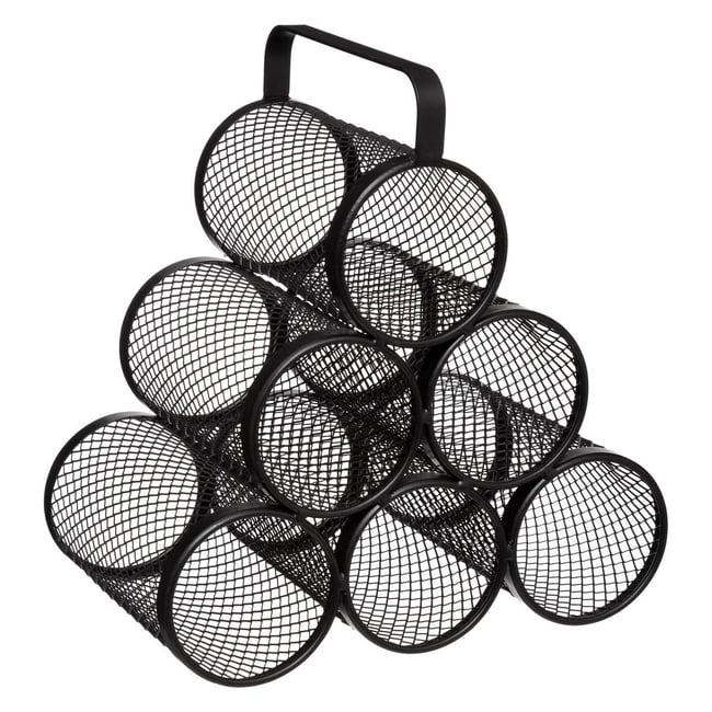 Rangement 6 bouteilles MAYAJ noir <span itemprop=