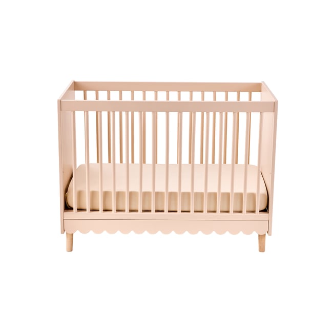 Lit bébé évolutif LIGNE FESTON Couleur rose <span itemprop=