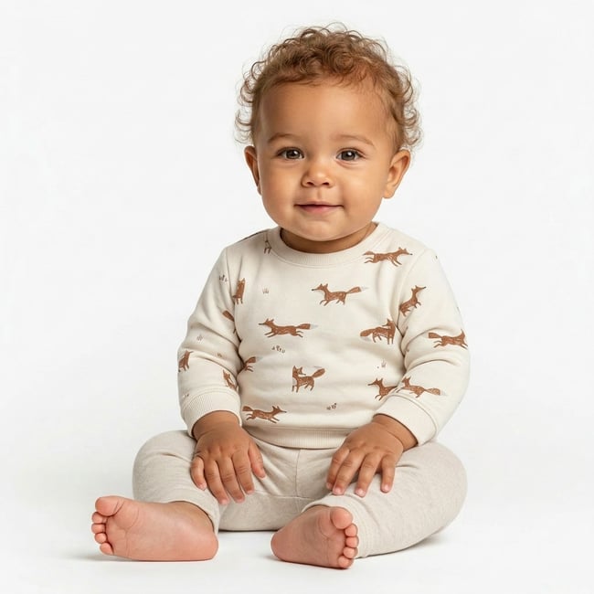 Pull bébé - Très bon état beige <span itemprop=