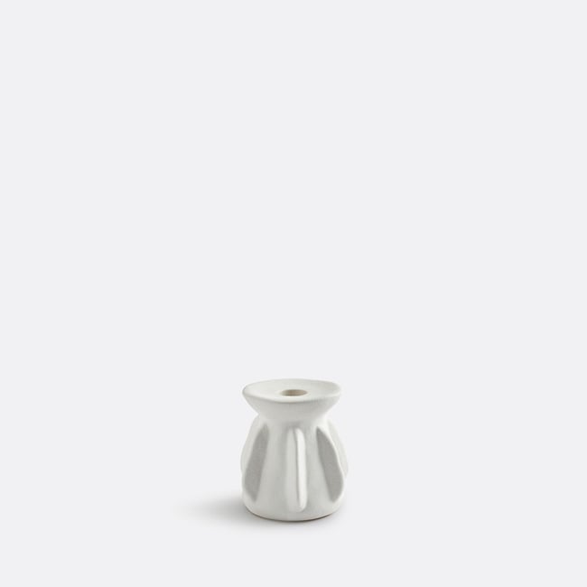 Textured Ceramic Candle Holder H9.5cm, Ilia - LA REDOUTE INTERIEURS