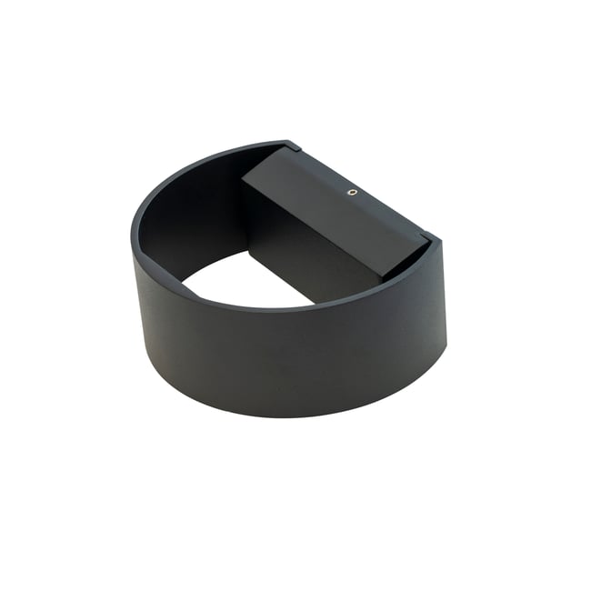 Applique d'extérieur CIRCLE Couleur noir mat <span itemprop=
