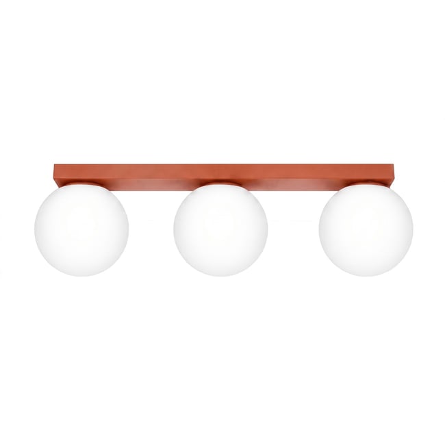Plafonnier Acier Ocre Rouge G9 3 Yoli Couleur ocre rouge <span itemprop=