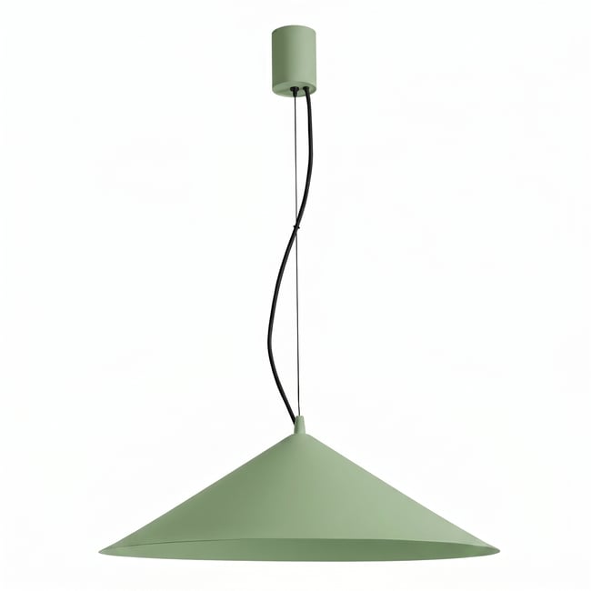 Suspension Acier Sauge LED 1 Fint Couleur sauge <span itemprop=