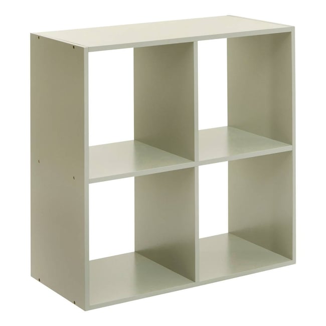 Étagère enfant 4 cases MIX'N MODUL Couleur vert <span itemprop=