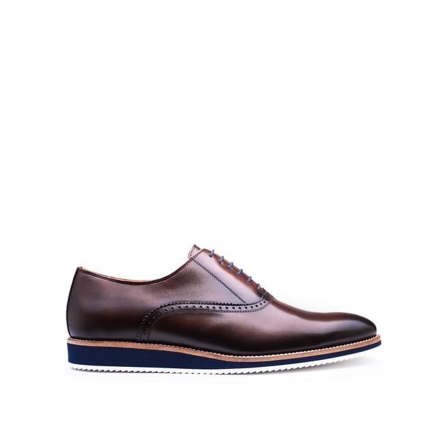 Richelieu cuir WILL marron foncé <span itemprop=