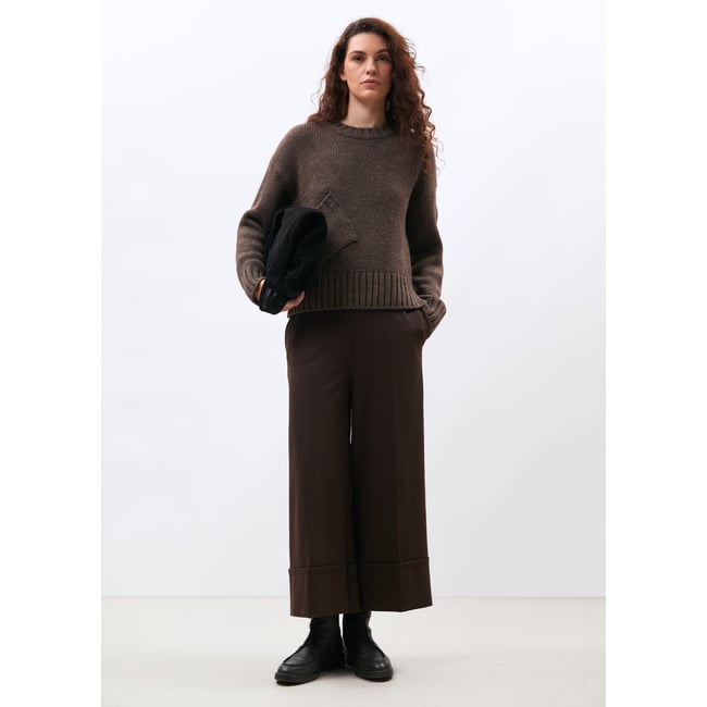 Pantalon large 7/8ème en milano - HUMILITY