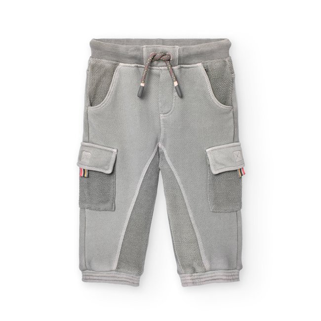 Pantalon de sport avec poches cargo et cordon de serrage marron <span itemprop=