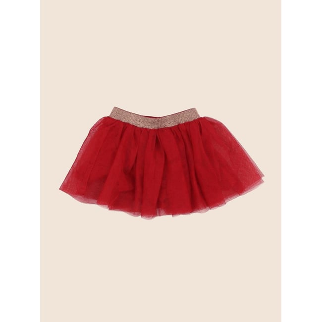 Jupe - Très bon état rouge <span itemprop=