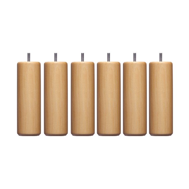Pied cylindrique bois (lot de 6) - SOMEO