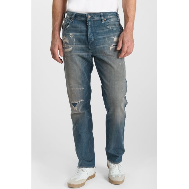 Jeans loose, large 800/60 loose , longueur 34 blue <span itemprop=