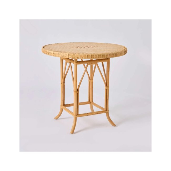 Table guéridon en rotin tressé EUGENIE - KOK