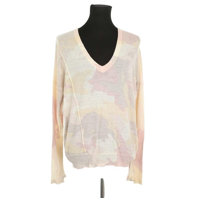 Pull en cachemire - Très Bon État jaune <span itemprop=