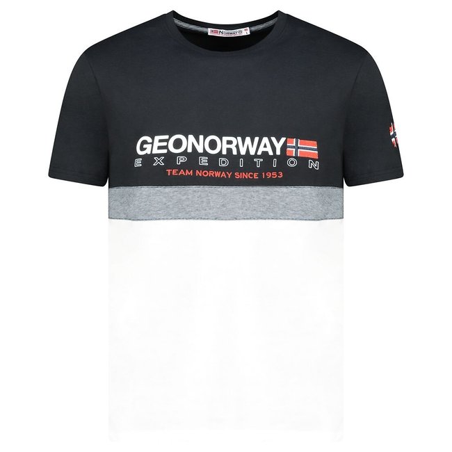 T-shirt de mangas curtas, Jdouble preto <span itemprop=