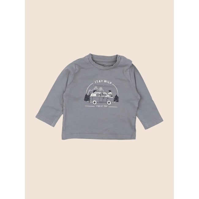 Tee-shirt - Très bon état gris <span itemprop=