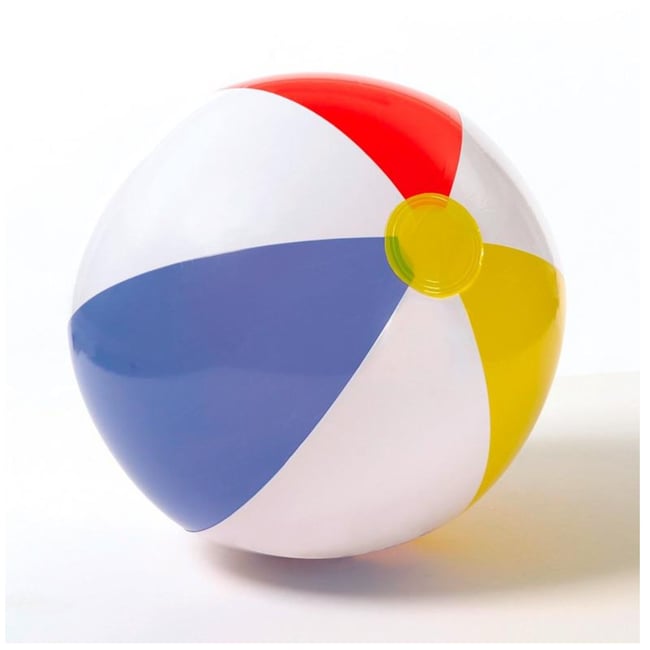 Jeu d'eau et de plage gonflable - Ballon de plage multicolore v019845 <span itemprop=